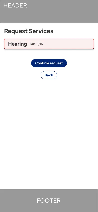 Forms screen