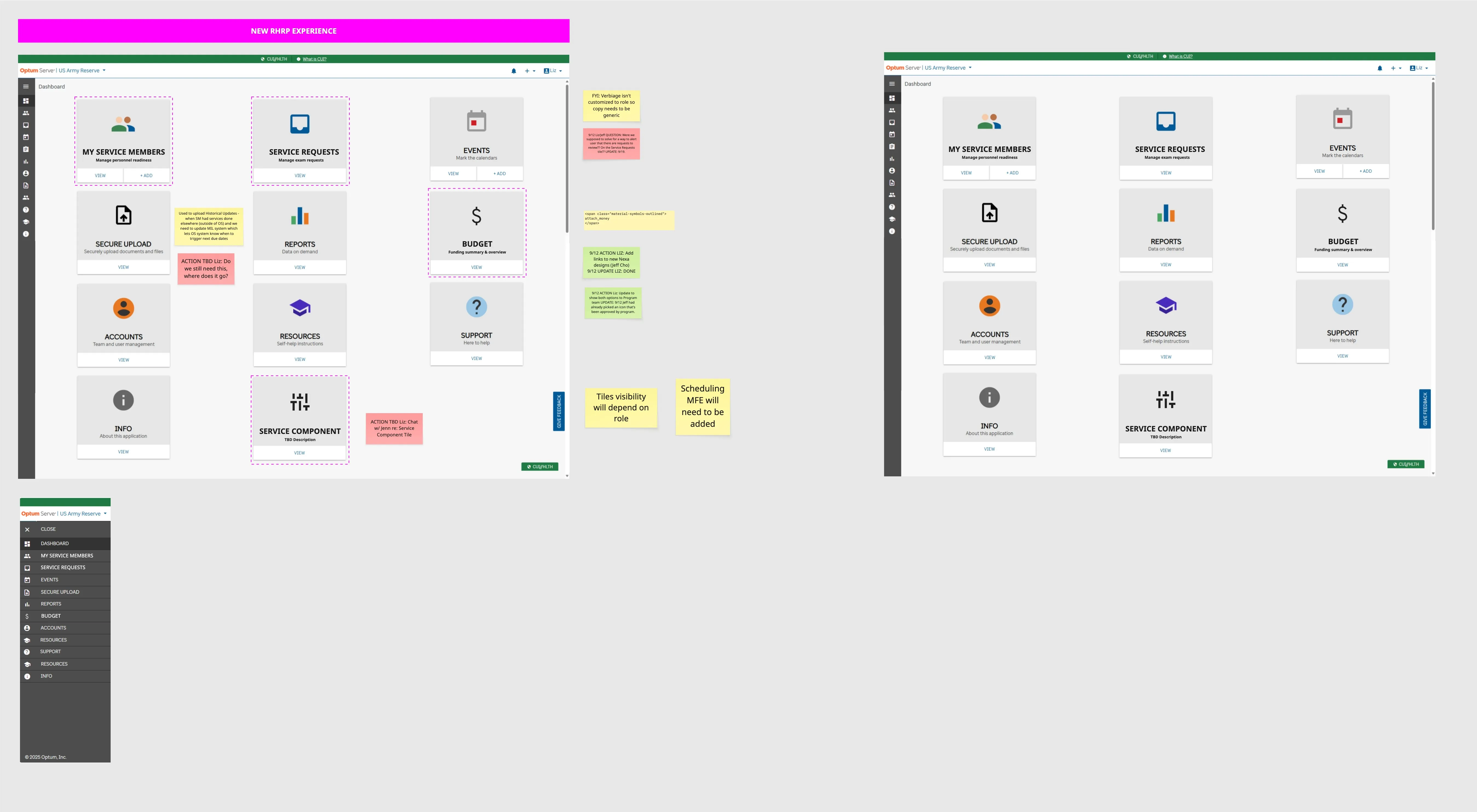 Existing leadership-facing UI