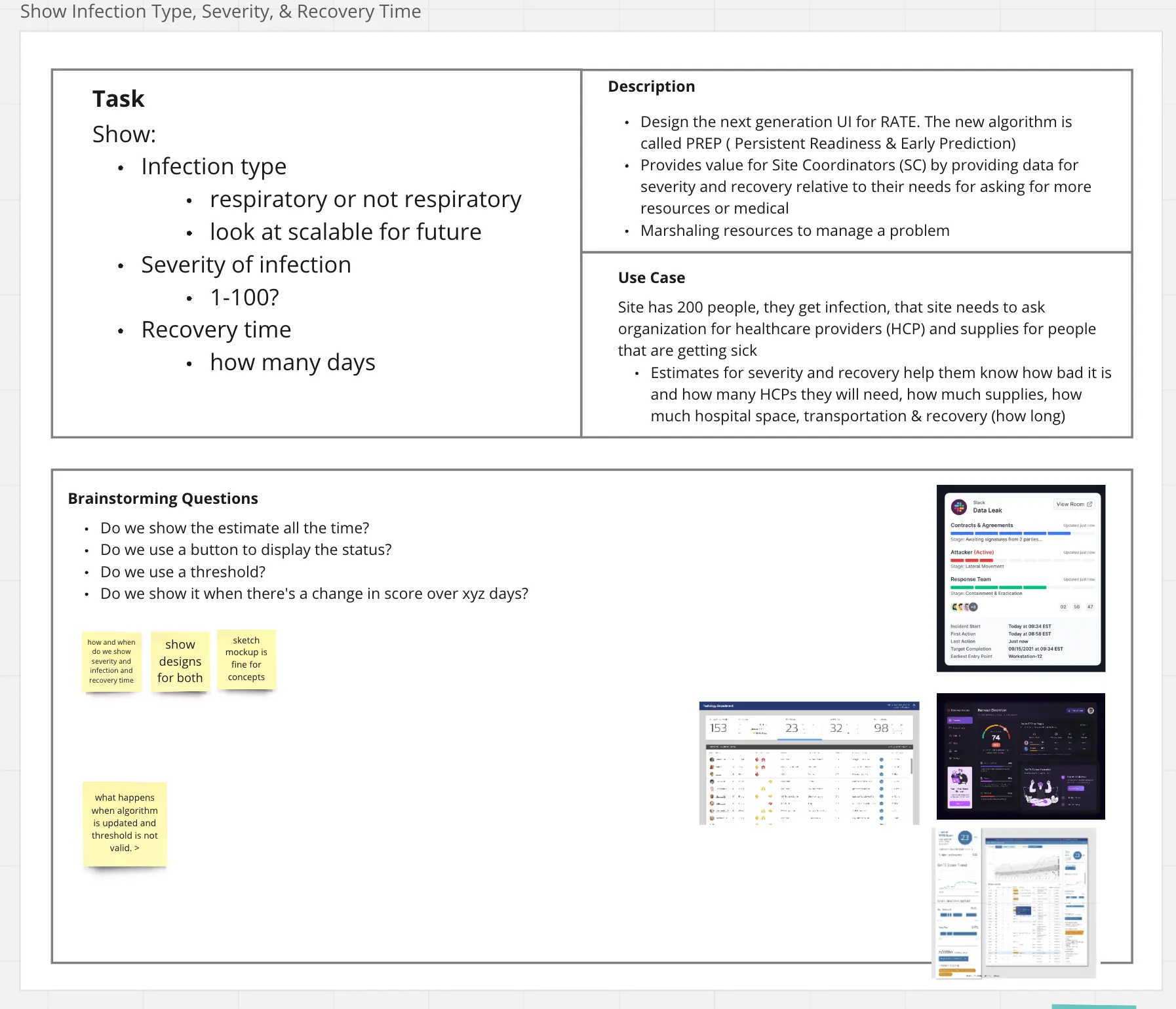 Use case exploration