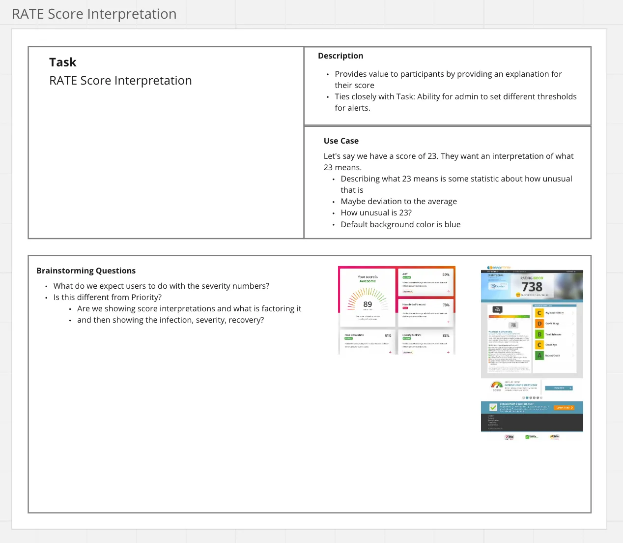 Use case exploration